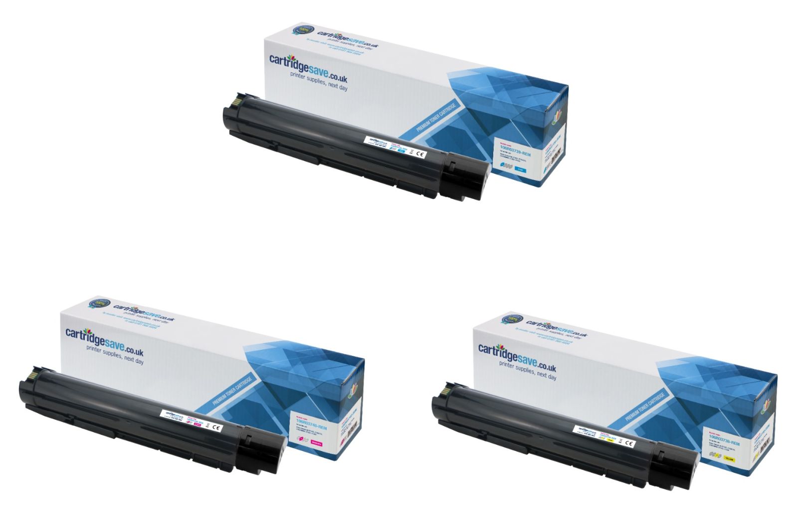 Compatible Xerox 106R0373 Extra High Capacity 3 Colour Toner Cartridge Multipack