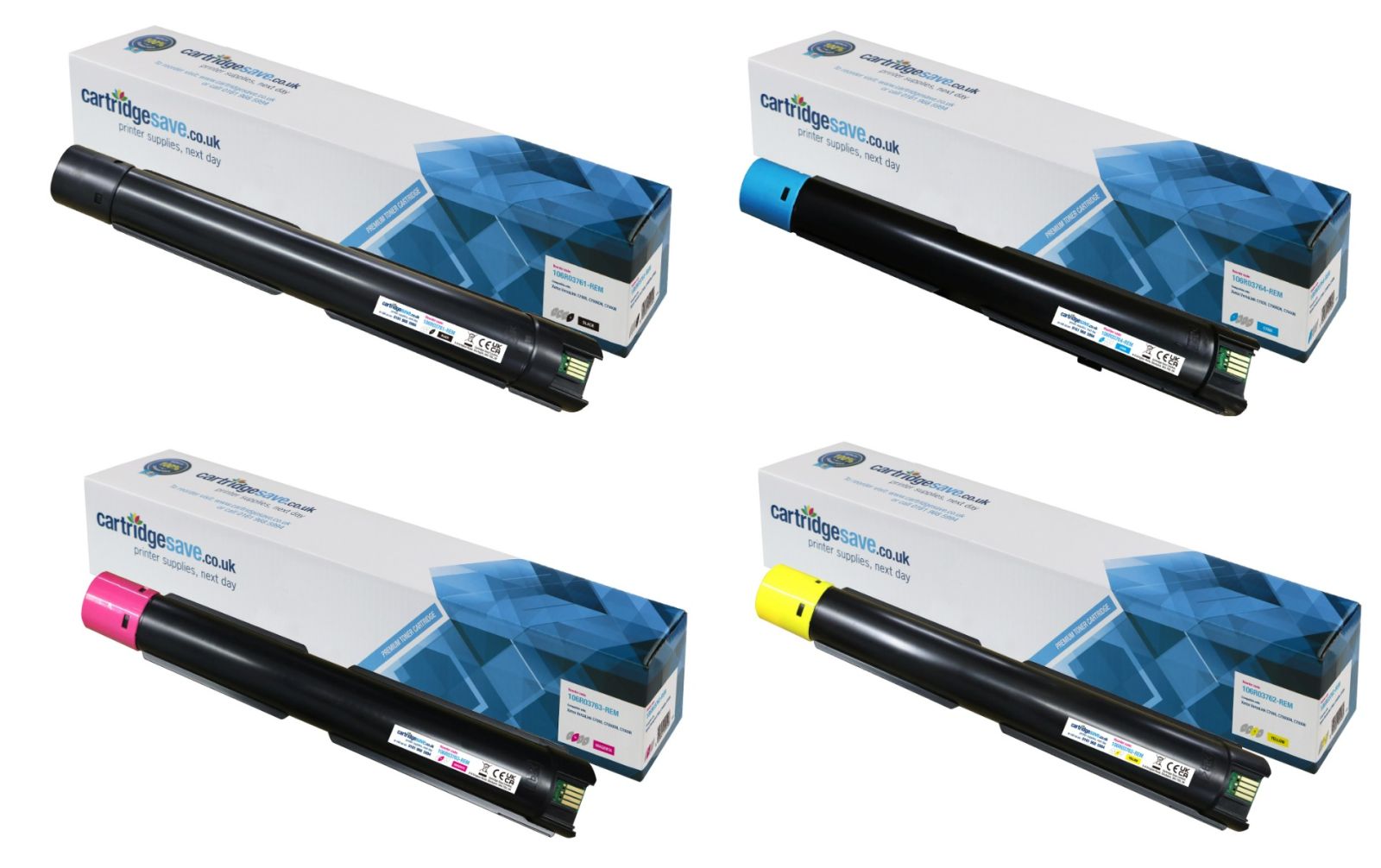 Compatible Xerox 106R0376 4 Colour Toner Cartridge Multipack