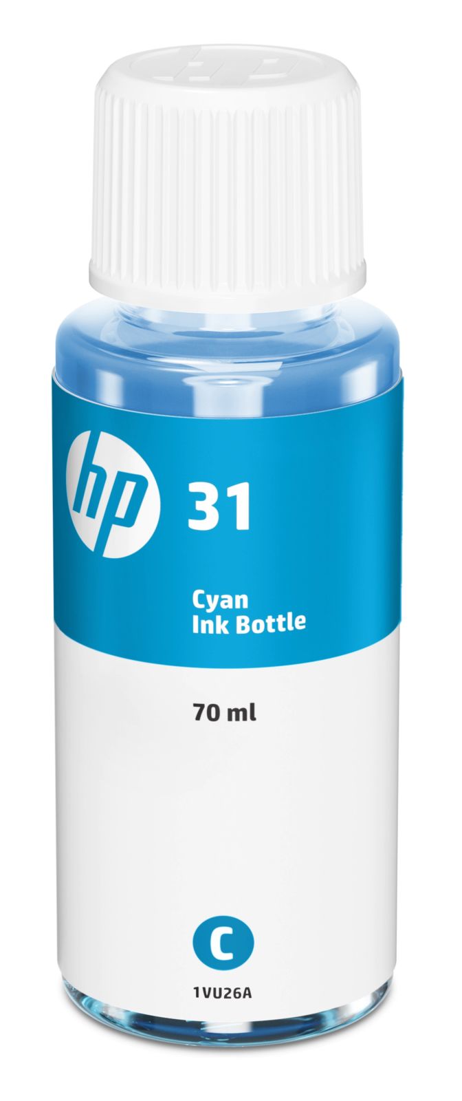 HP 31 Cyan Ink Bottle - (1VU26AE)