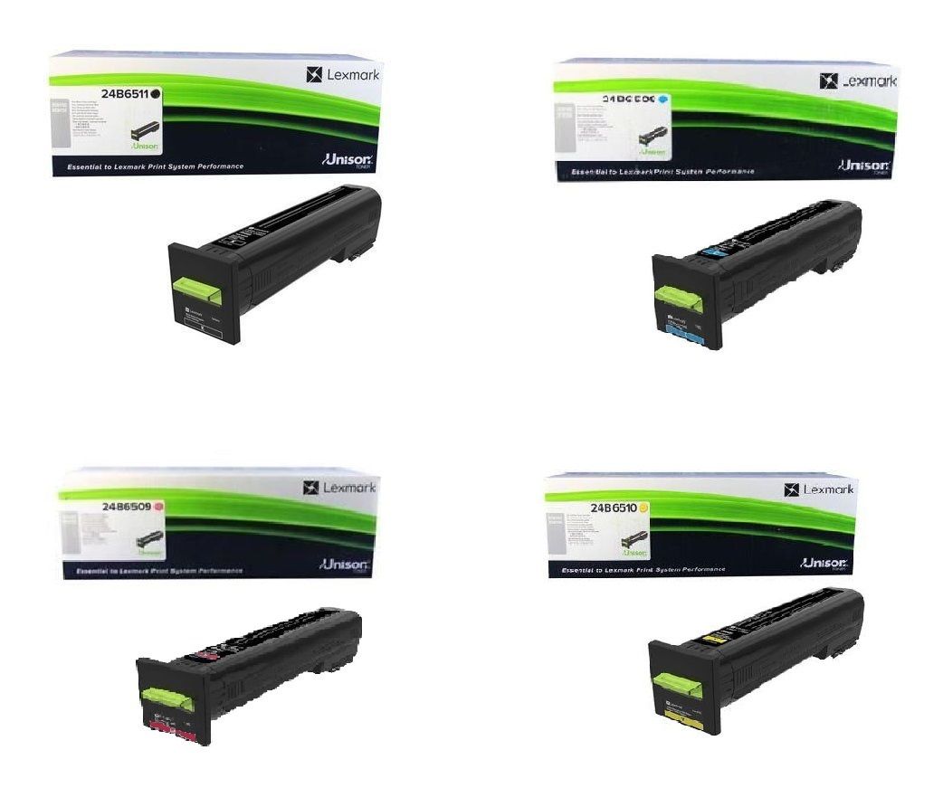 Lexmark 24B65LY 4 Colour Toner Cartridge Multipack - (contains 24B6508, 24B6509, 24B6510 & 24B6511)