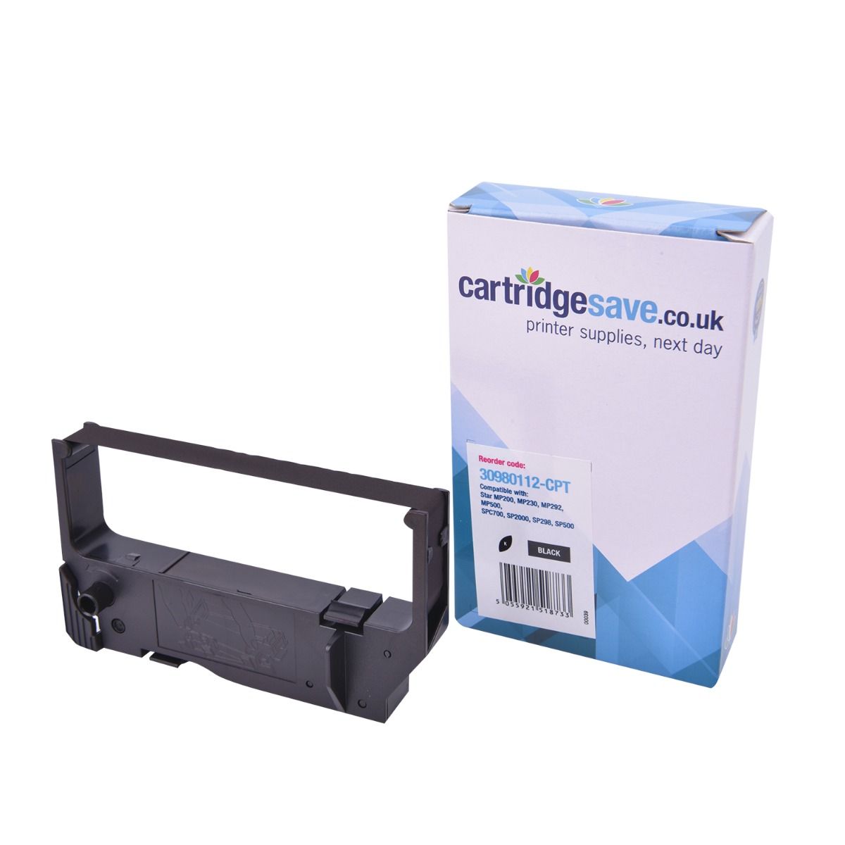 Compatible Star RC200B Black Ribbon Cartridge - (30980112)