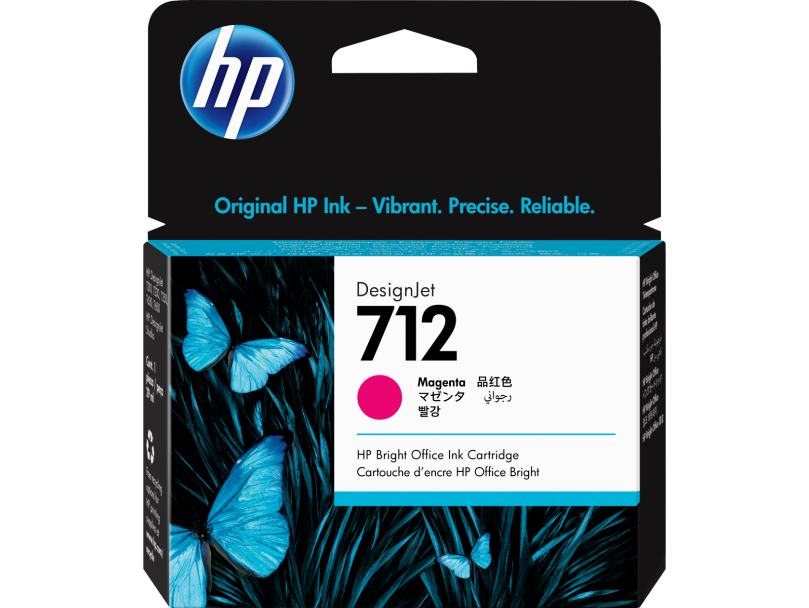 HP 712 Magenta Ink Cartridge - (3ED68A)