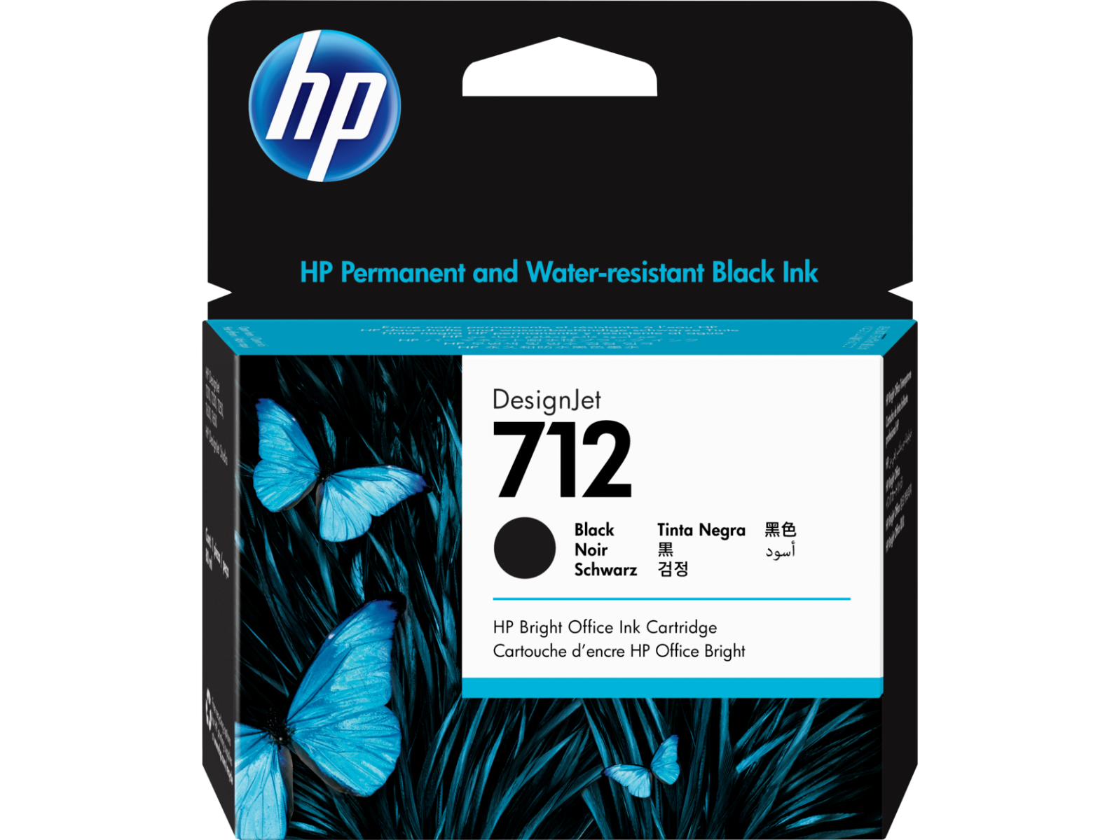 HP 712 High Capacity Black Ink Cartridge (3ED71A)