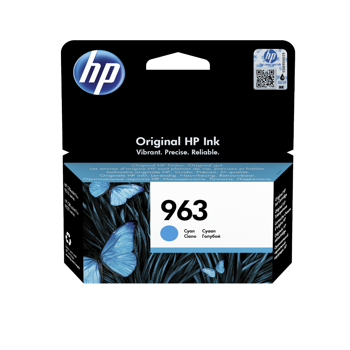 HP 963 Cyan Ink Cartridge (3JA23AE)