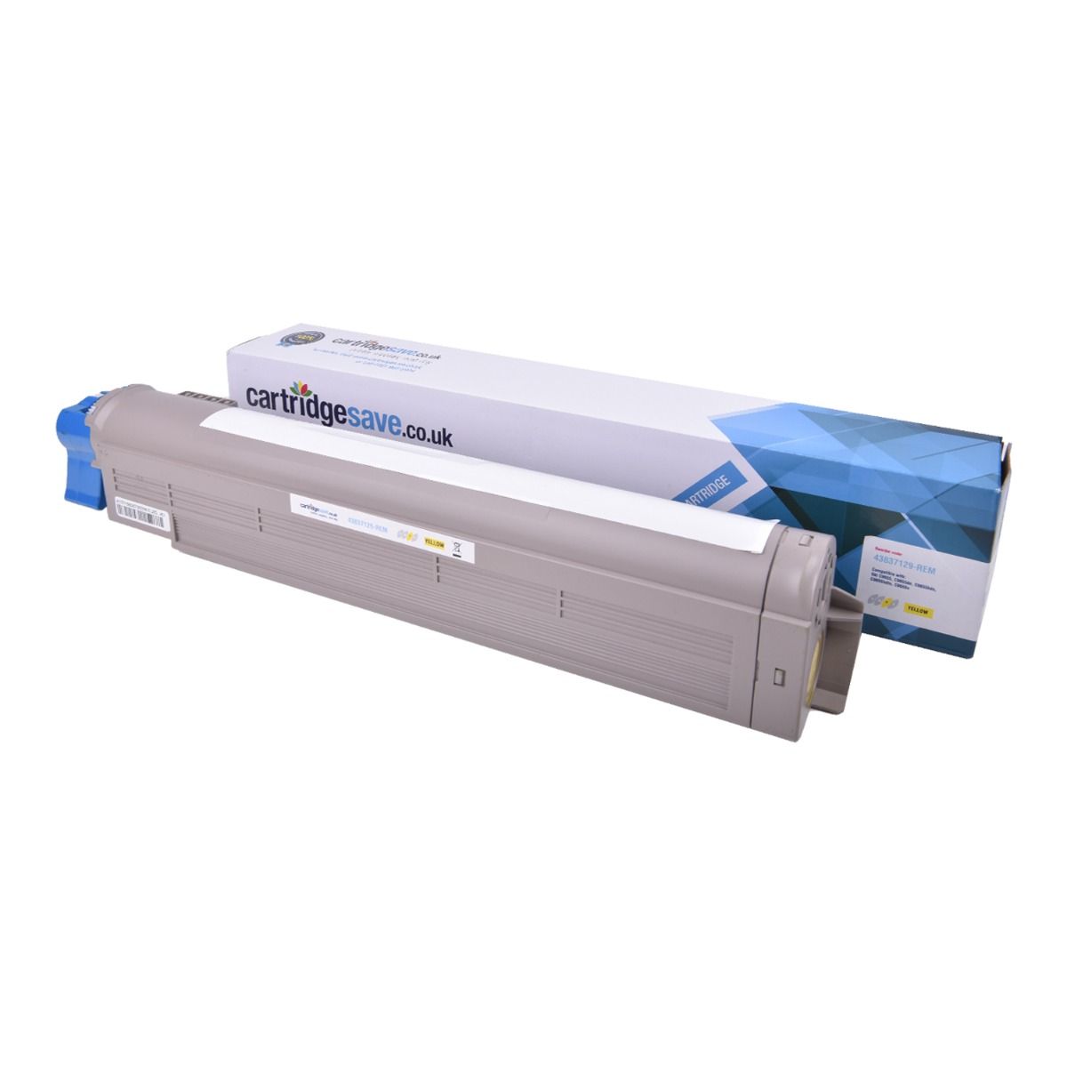 Compatible OKI 43837129 Yellow Toner Cartridge