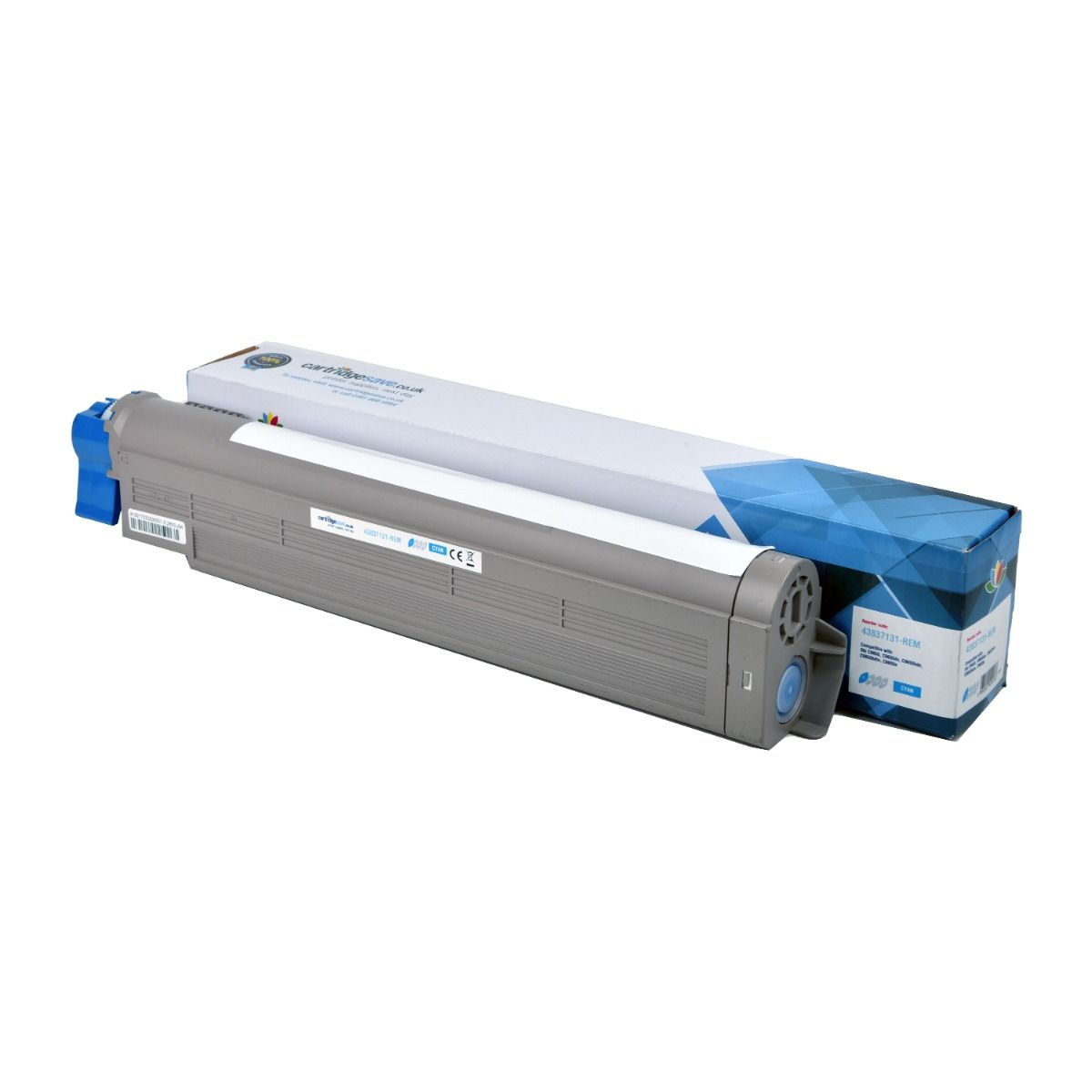 Compatible OKI 43837131 Cyan Toner Cartridge 