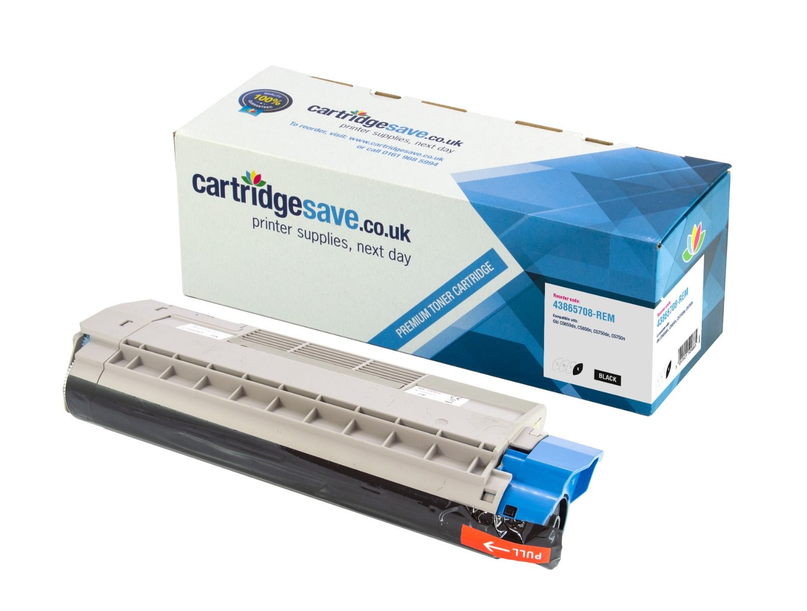 Compatible Oki 43865708 Black Toner Cartridge