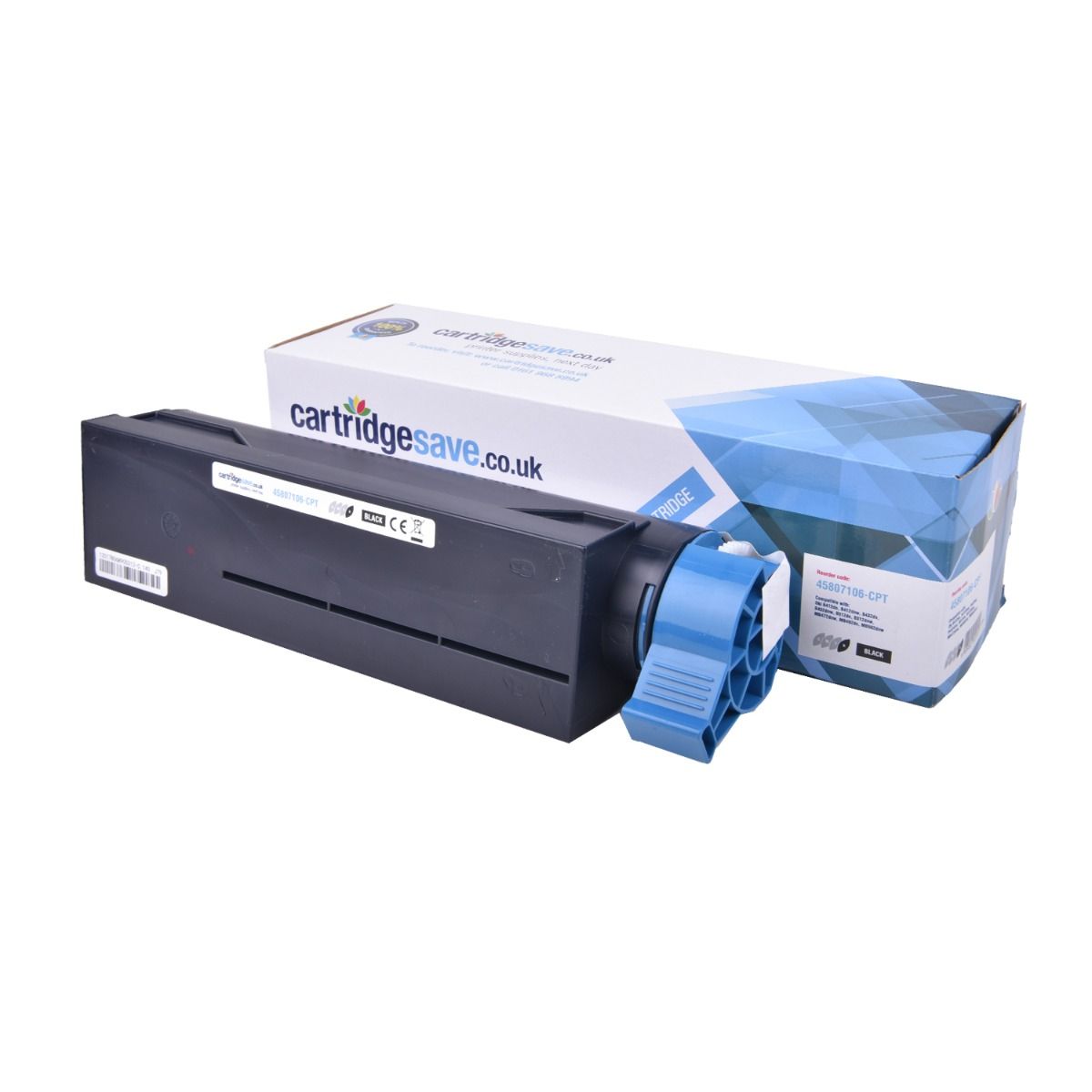 Compatible Oki 45807106 High Capacity Black Toner Cartridge