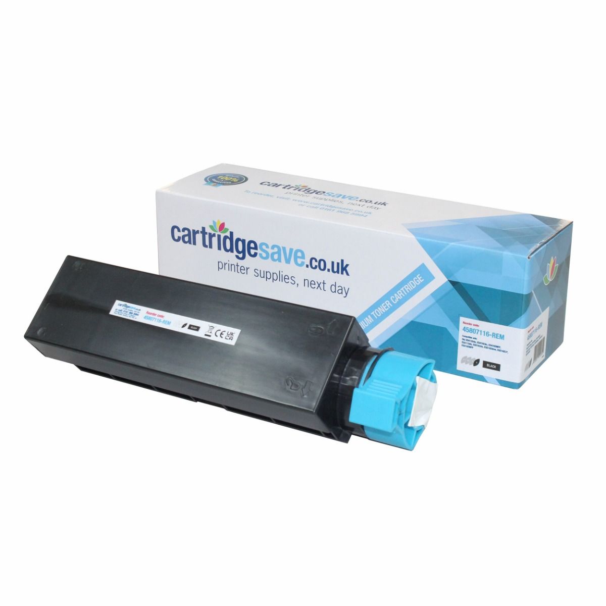 Compatible Oki 45807116 Black Toner Cartridge