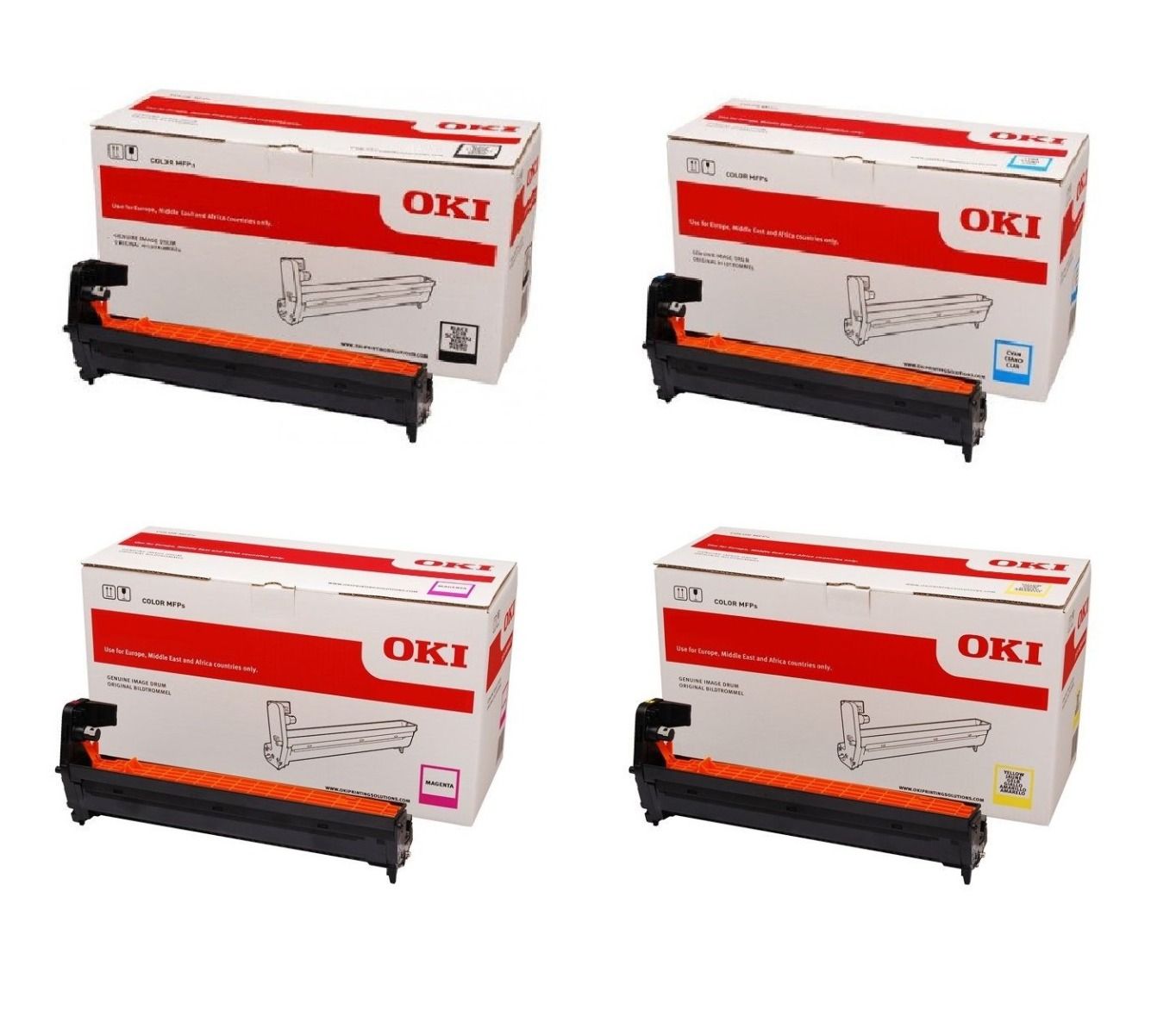 Oki 4643800 4 Colour Image Drum Unit Multipack