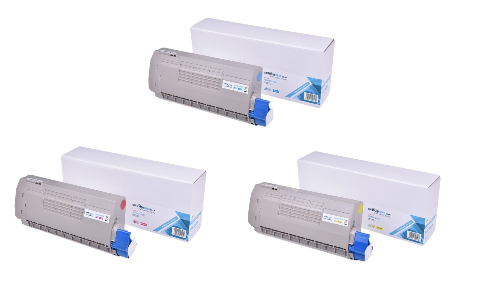 Compatible OKI 4650761 3 Colour Toner Cartridge Multipack