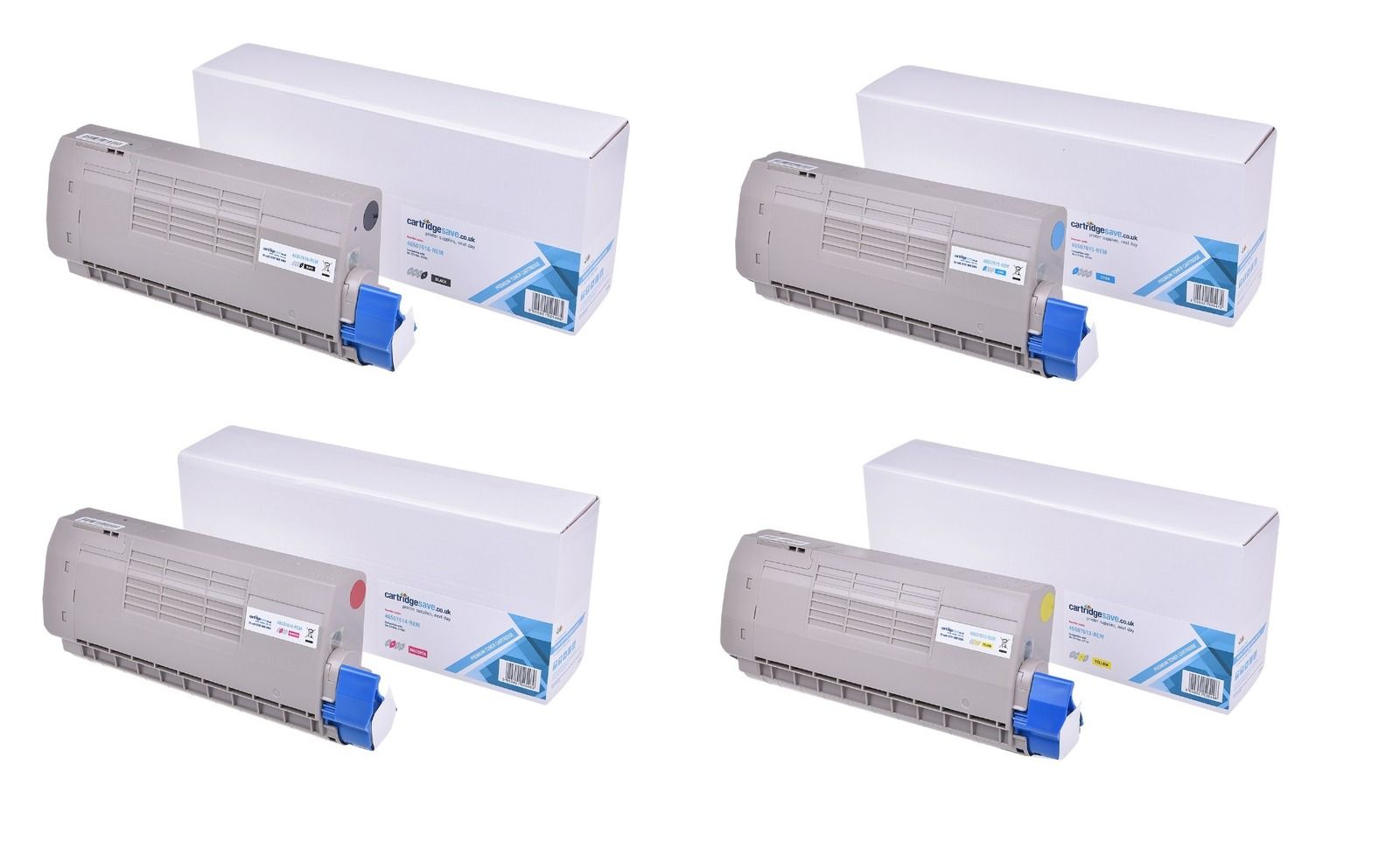 Compatible OKI 4650761 4 Colour Toner Cartridge Multipack