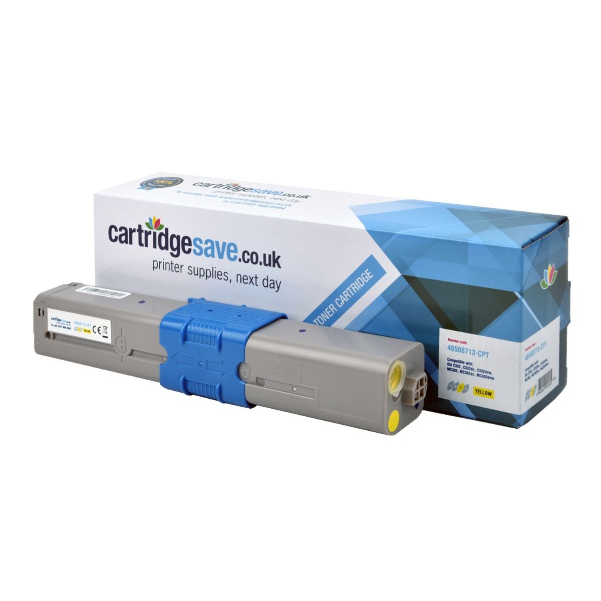 Compatible Oki 46508713 Yellow Toner Cartridge