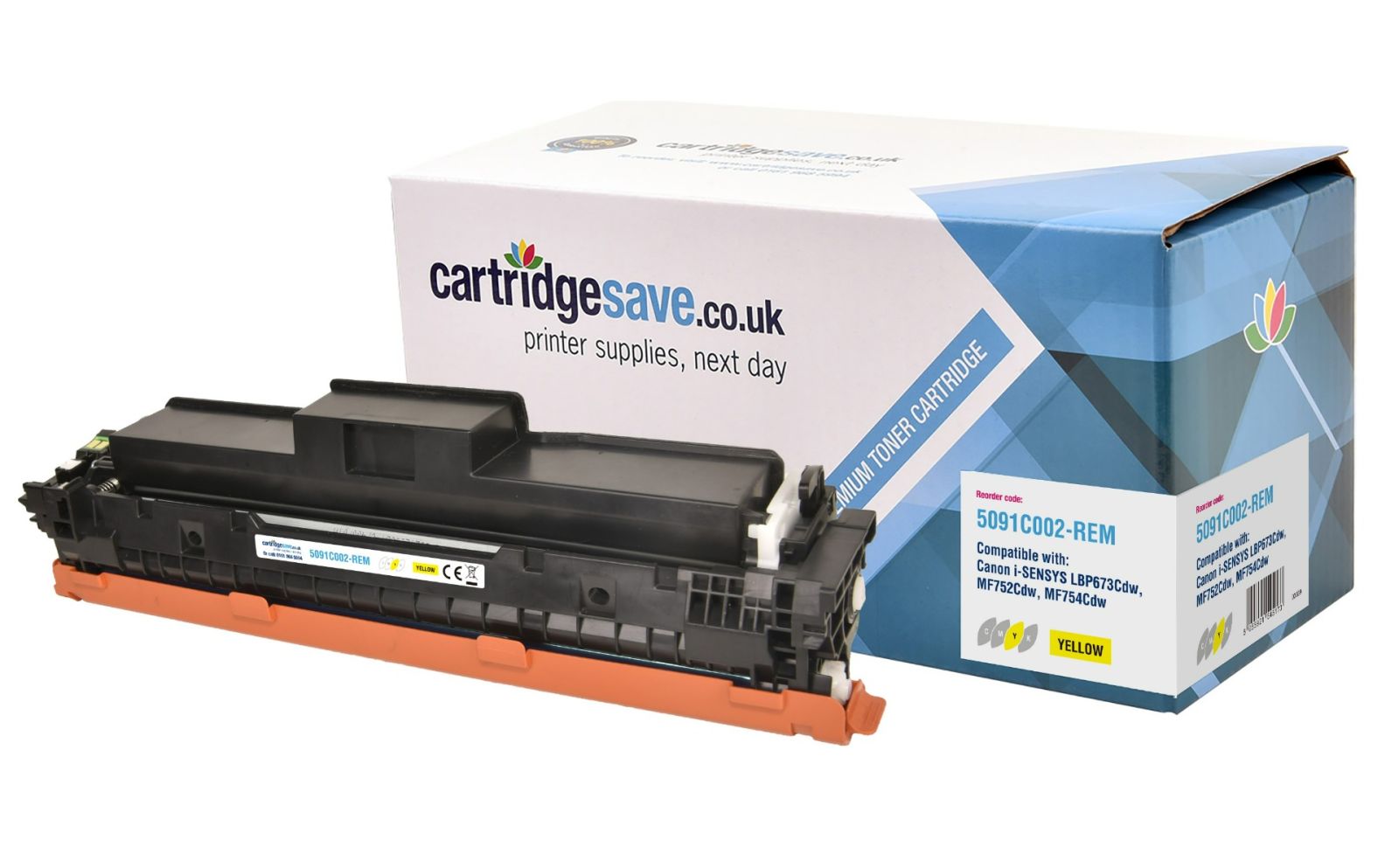 Compatible Canon 069 Yellow Toner Cartridge - (5091C002)