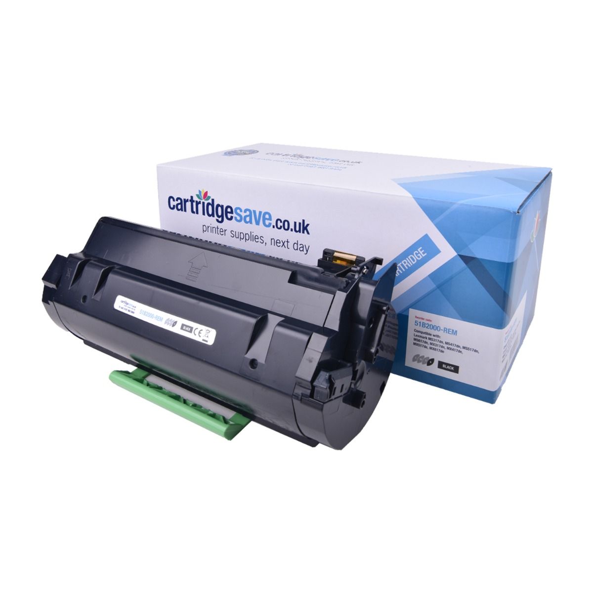 Compatible Lexmark 51B2000 Black Toner Cartridge