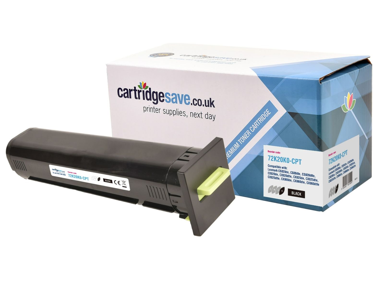 Compatible Lexmark 72K20K0 Black Toner Cartridge