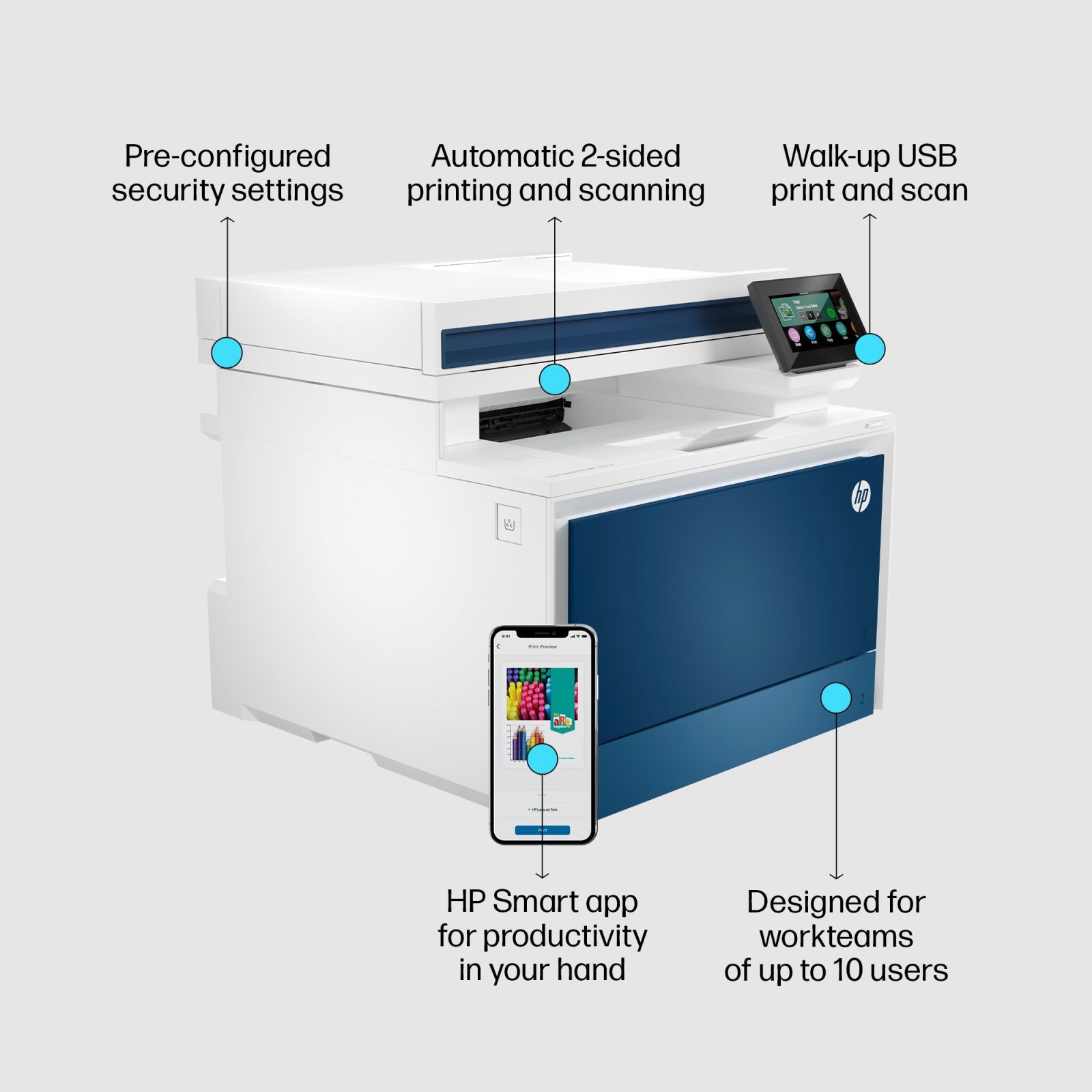 HP LaserJet Pro MFP 4302fdn Colour Laser Printer