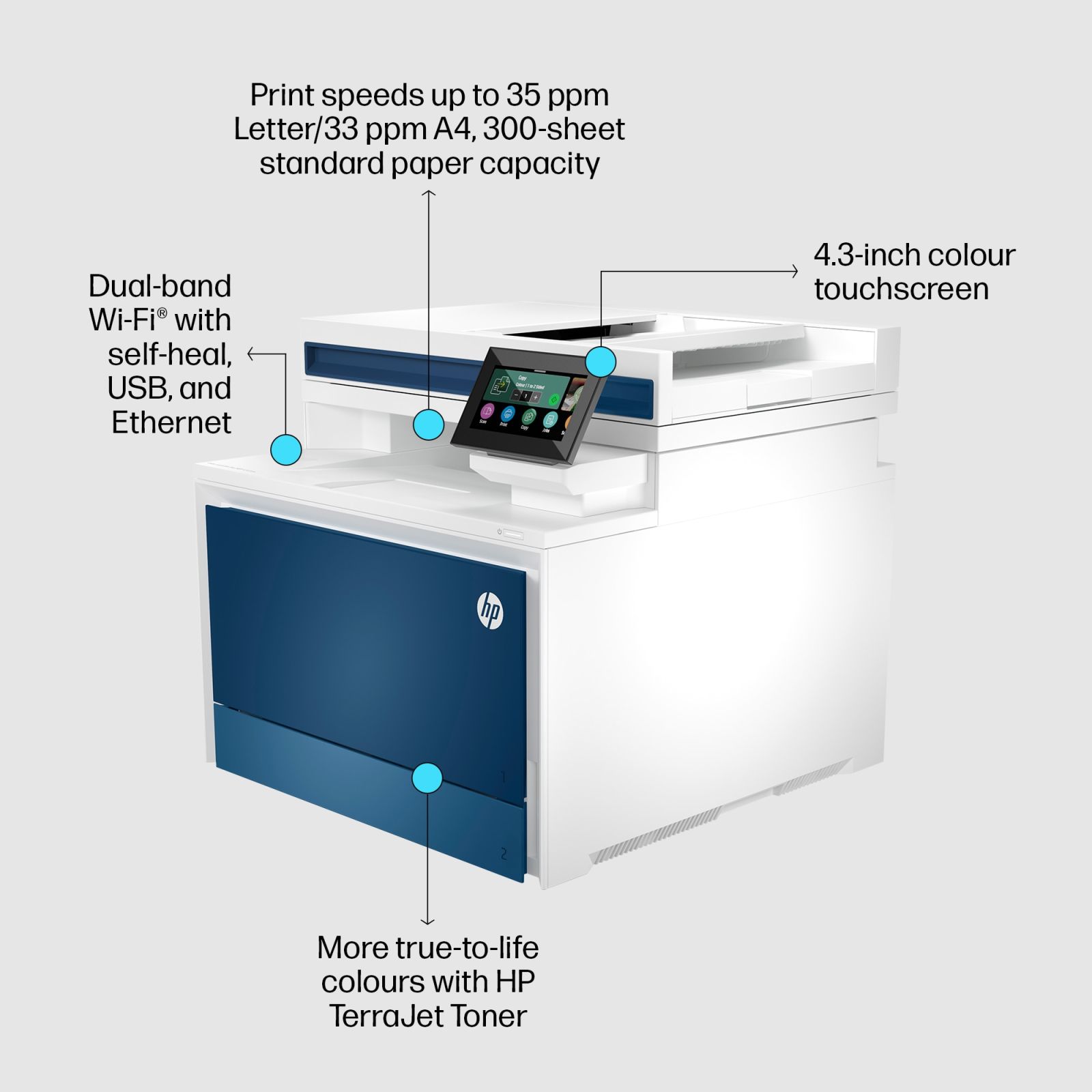 HP LaserJet Pro MFP 4302dw Colour Laser Printer