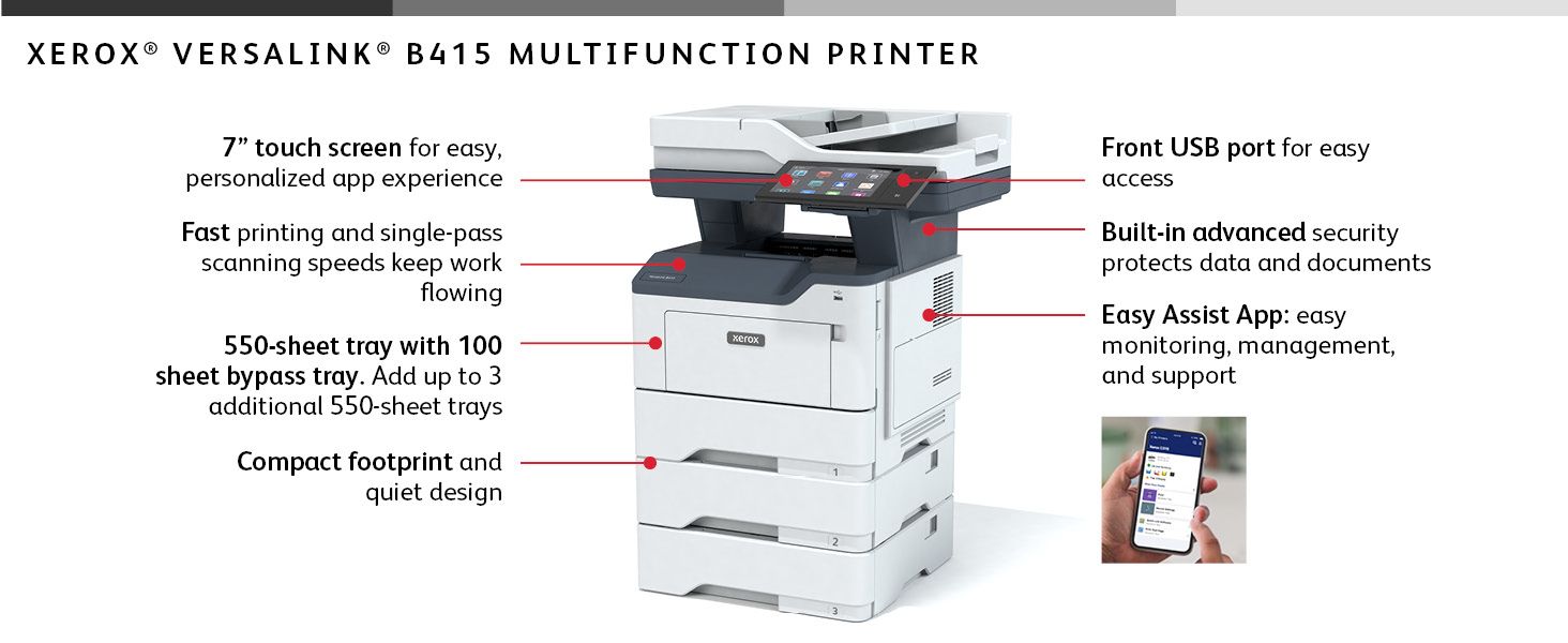 Xerox VersaLink B415 Multifunction Laser Printer