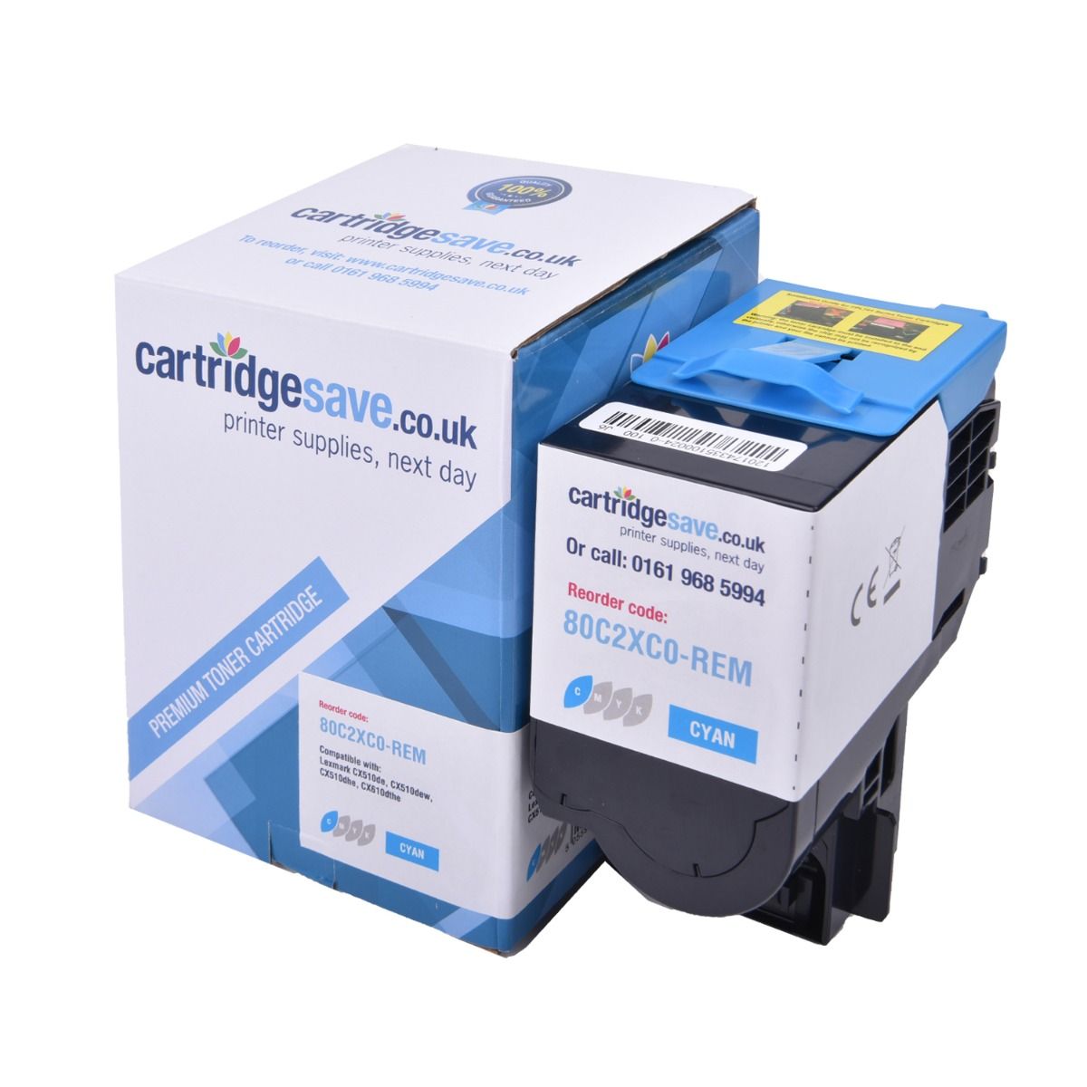 Compatible Lexmark 802XC Extra High Capacity Cyan Toner Cartridge - (80C2XC0)