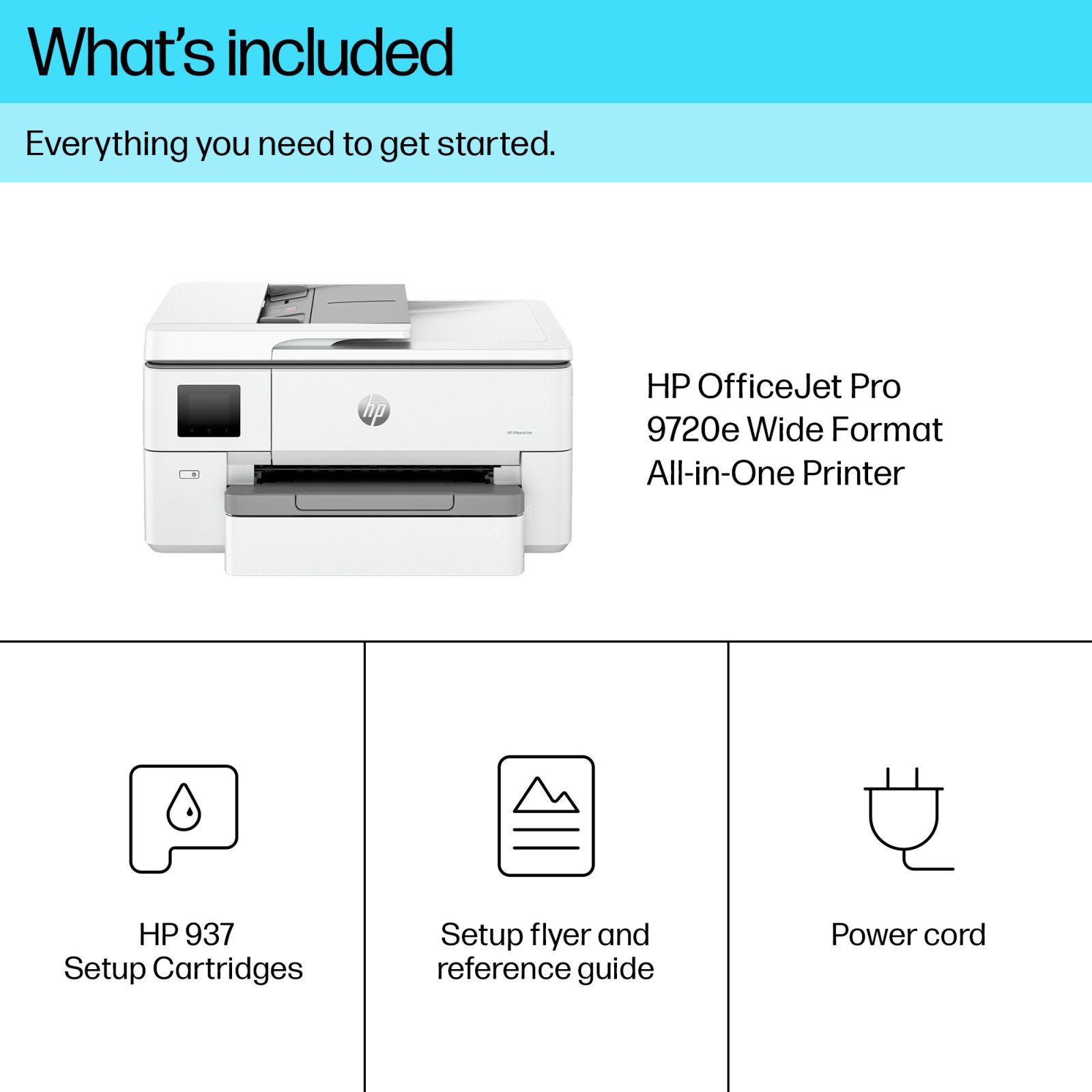 HP OfficeJet Pro 9720e All-in-One Colour Inkjet Printer