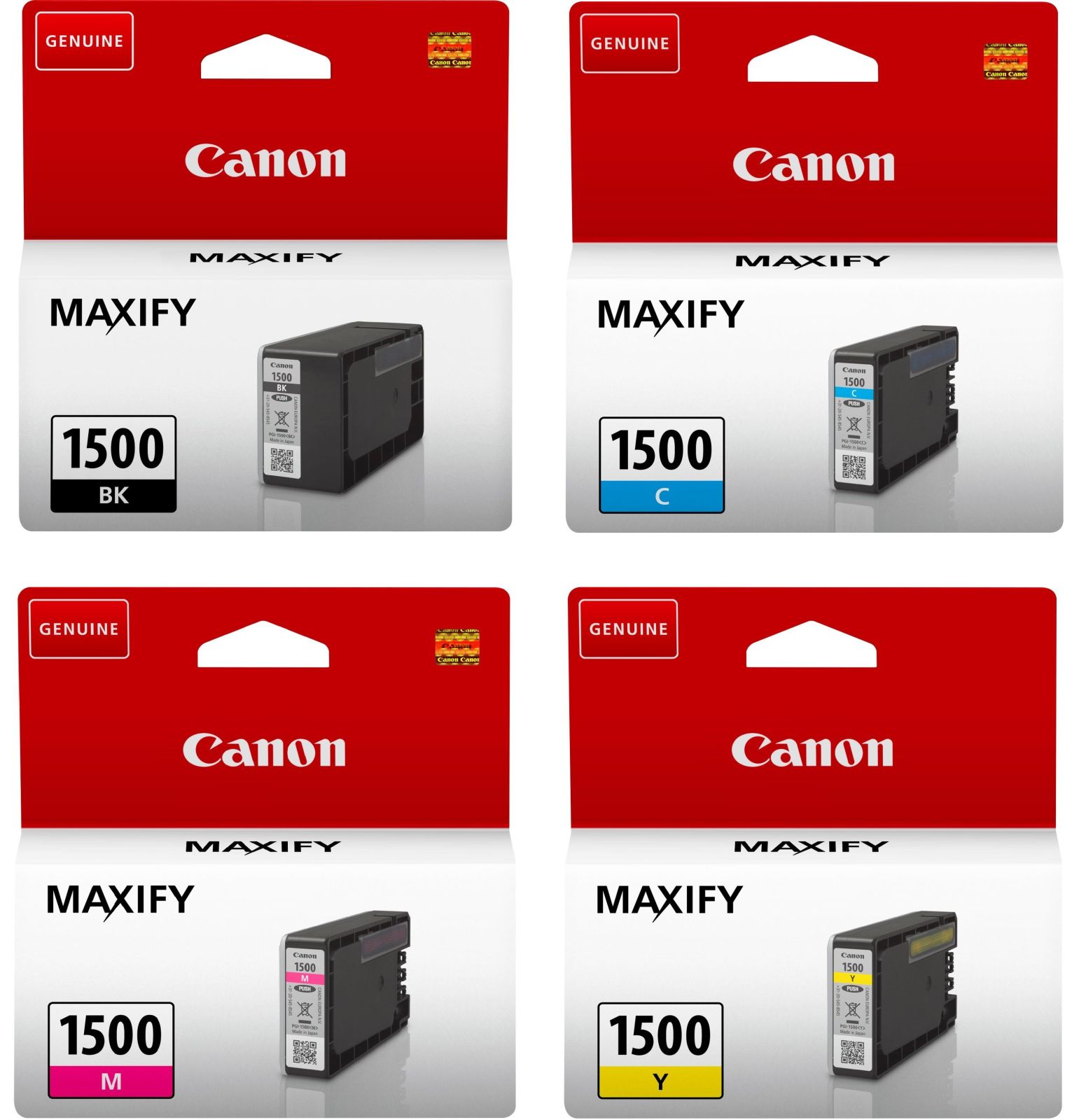 Canon PGI-1500 4 Colour Ink Cartridge Multipack