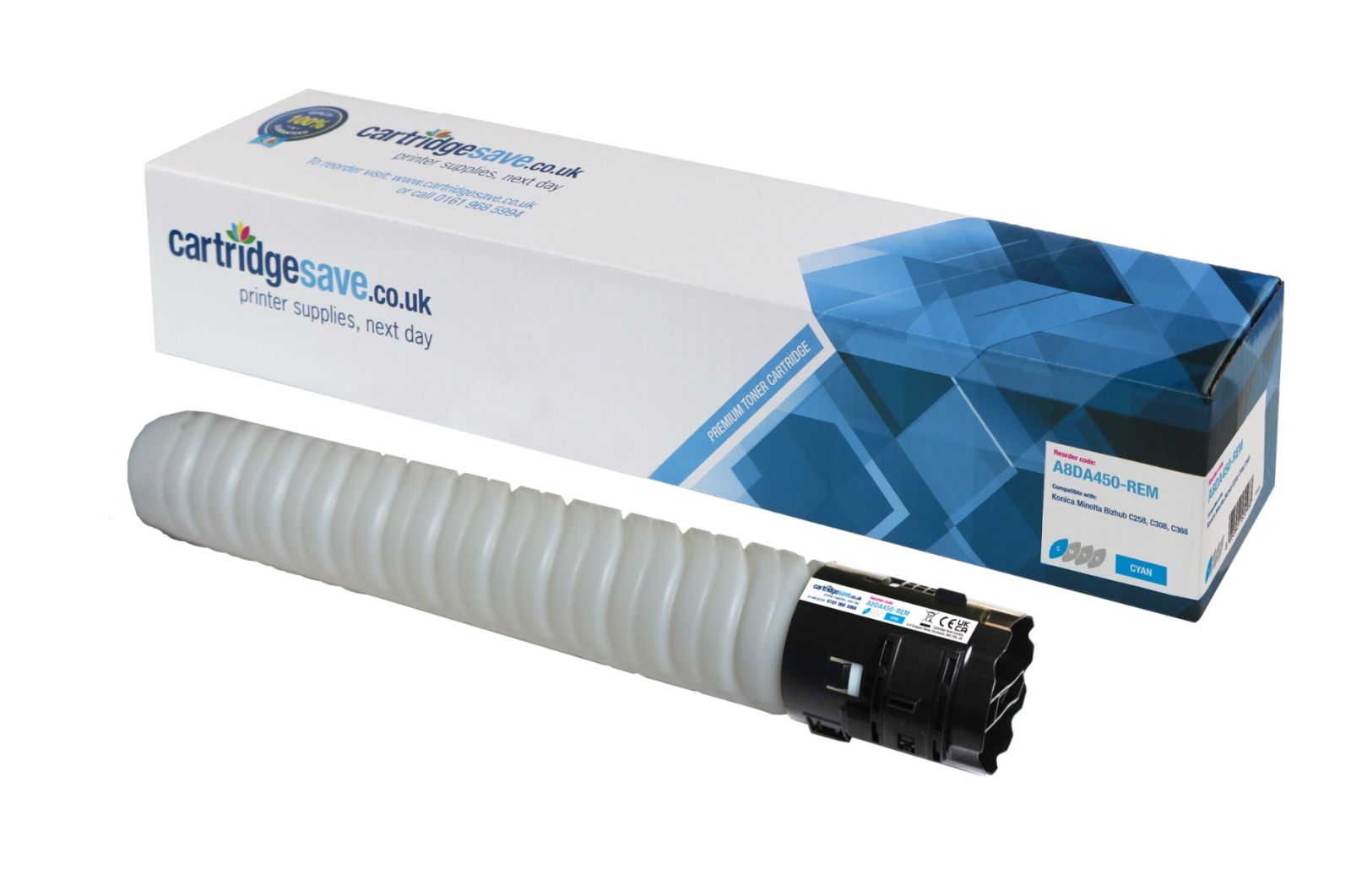 Compatible Konica Minolta TN324 High Capacity Cyan Toner Cartridge - (A8DA450)