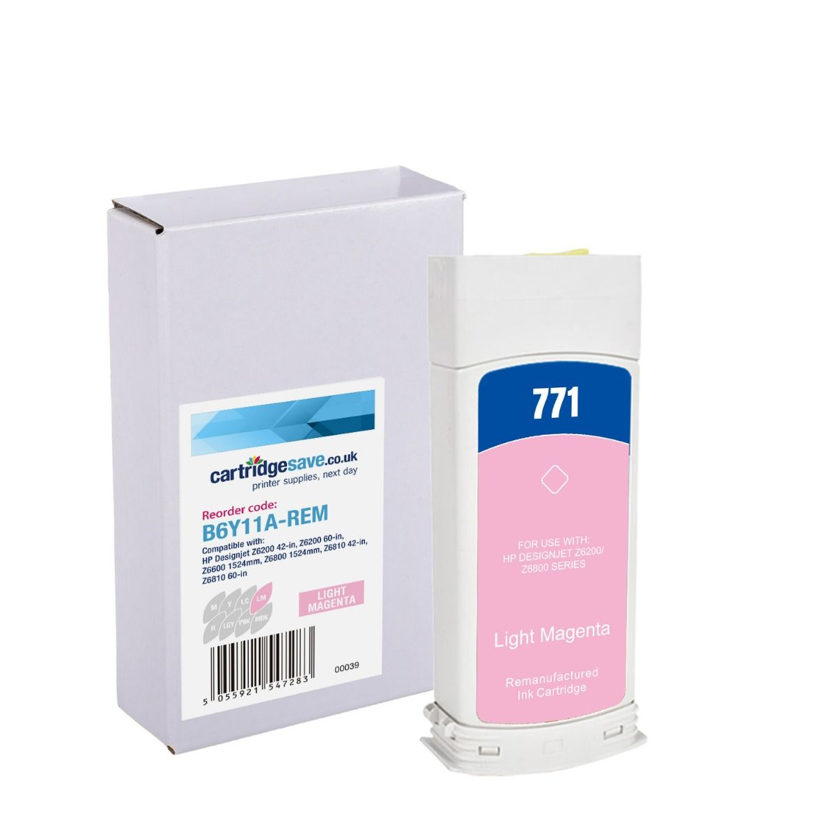 Compatible HP 771C Light Magenta Ink Cartridge - (B6Y11A)