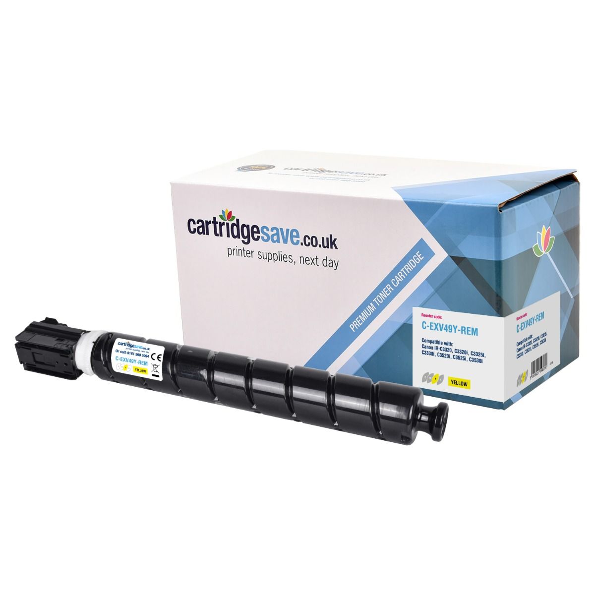 Compatible Canon C-EXV49 Yellow Toner Cartridge - (8527B002)