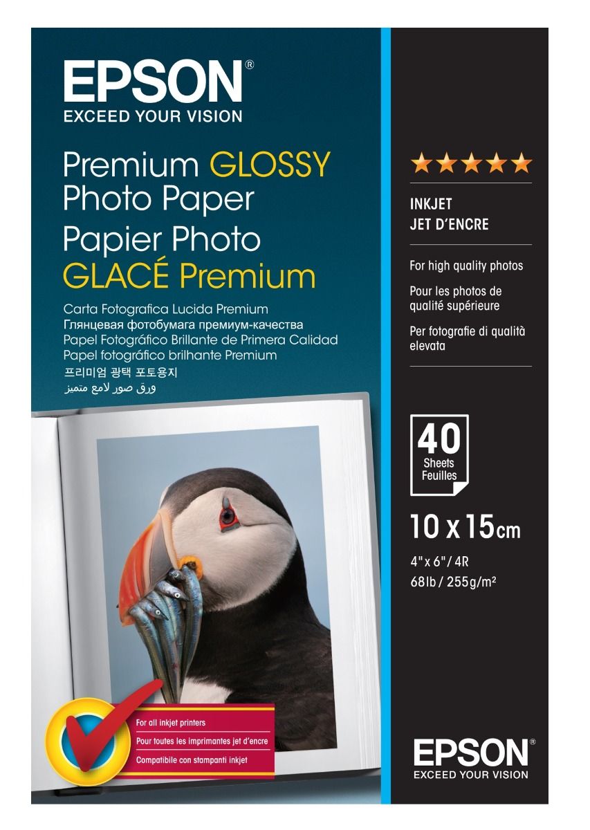 Epson 255gsm 10x15cm Premium Glossy Inkjet Photo Paper (C13S042153)