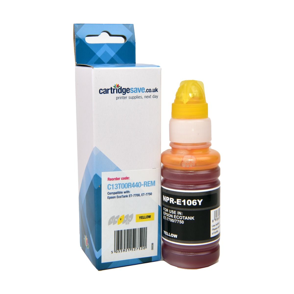 Compatible Epson 106 Yellow Ecotank Ink Bottle - (C13T00R440)