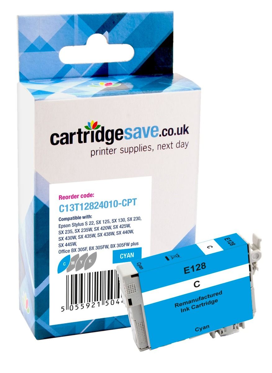 Compatible Epson T1282 Cyan Printer Cartridge - (Fox)