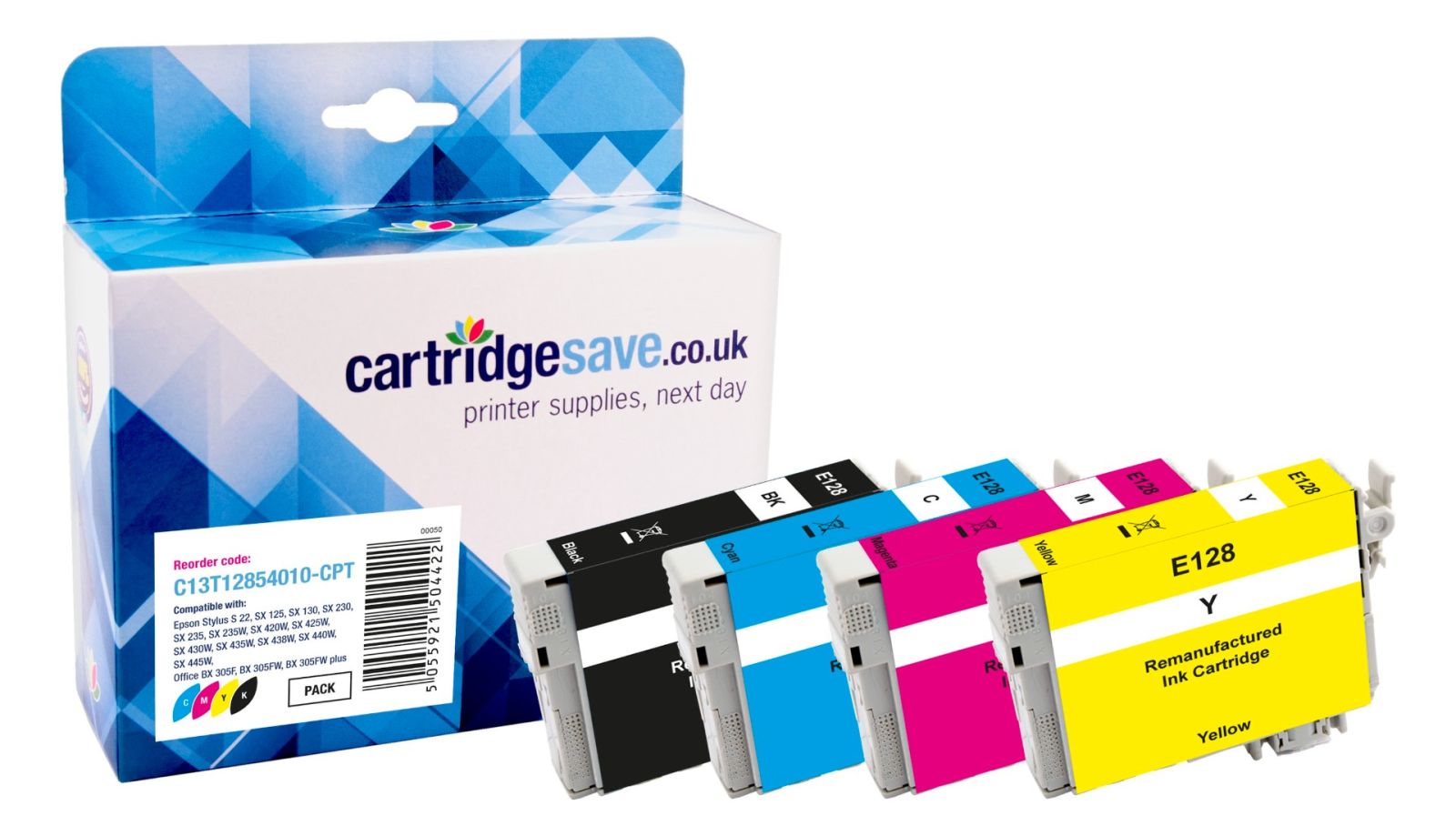 Compatible Epson T1285 4 Colour Ink Cartridge Multipack - (T1285 Fox)