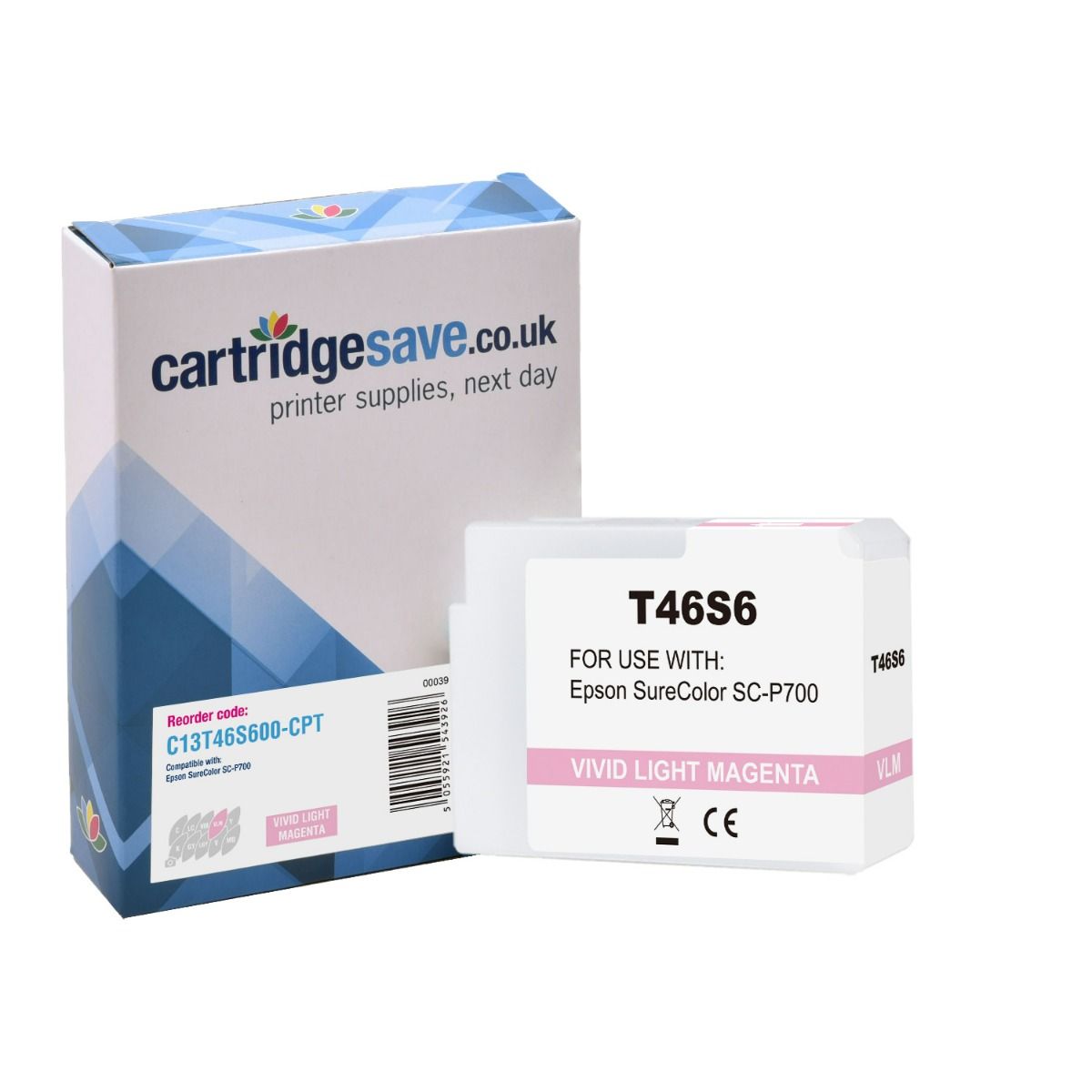 Compatible Epson T46S Vivid Light Magenta Ink Cartridge - (C13T46S600)