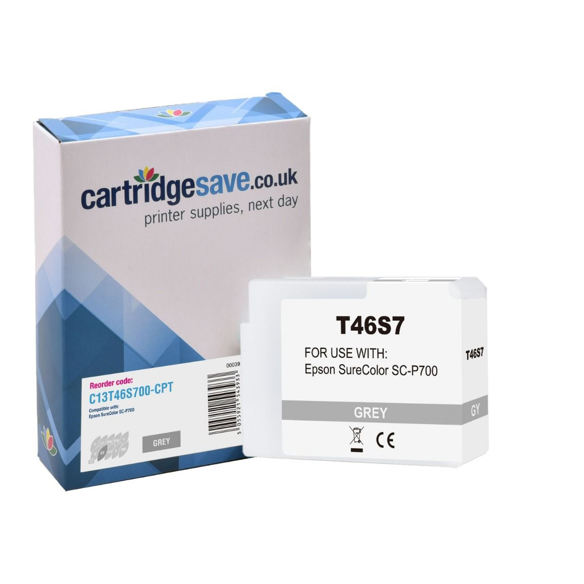 Compatible Epson T46S Grey Ink Cartridge - (C13T46S700)