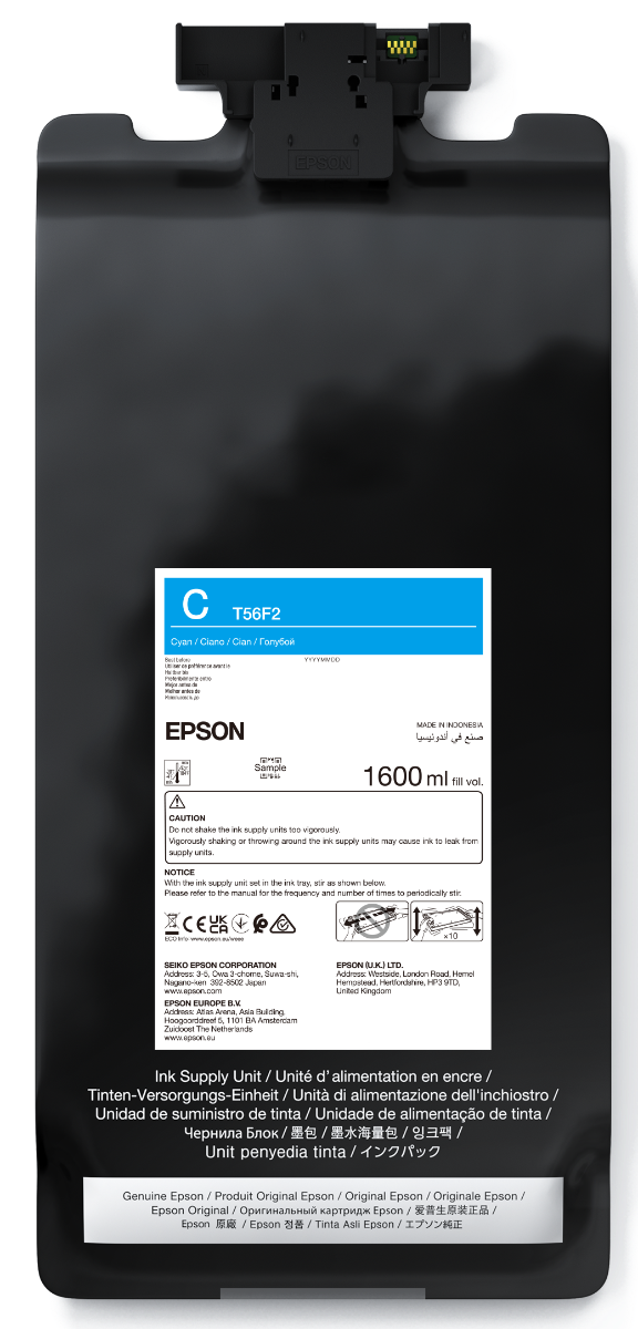 Epson T56F2 Cyan Ink Cartridge - (C13T56F200)