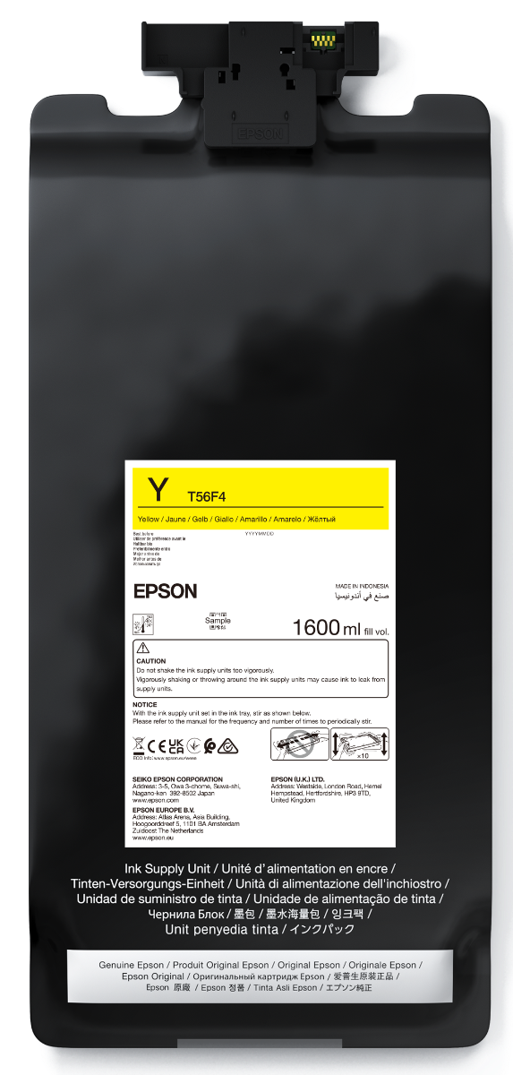 Epson T56F4 Yellow Ink Cartridge - (C13T56F400)