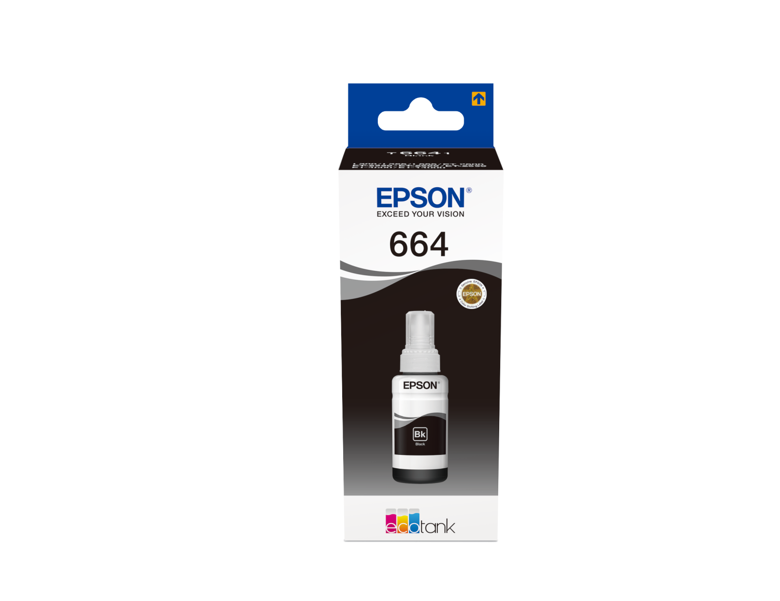 Epson 664 Black Ink Bottle - (T6641 Ecotank Printer Cartridge)