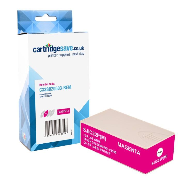 Compatible Epson SJIC22P(M) Magenta Ink Cartridge - (C33S020603)