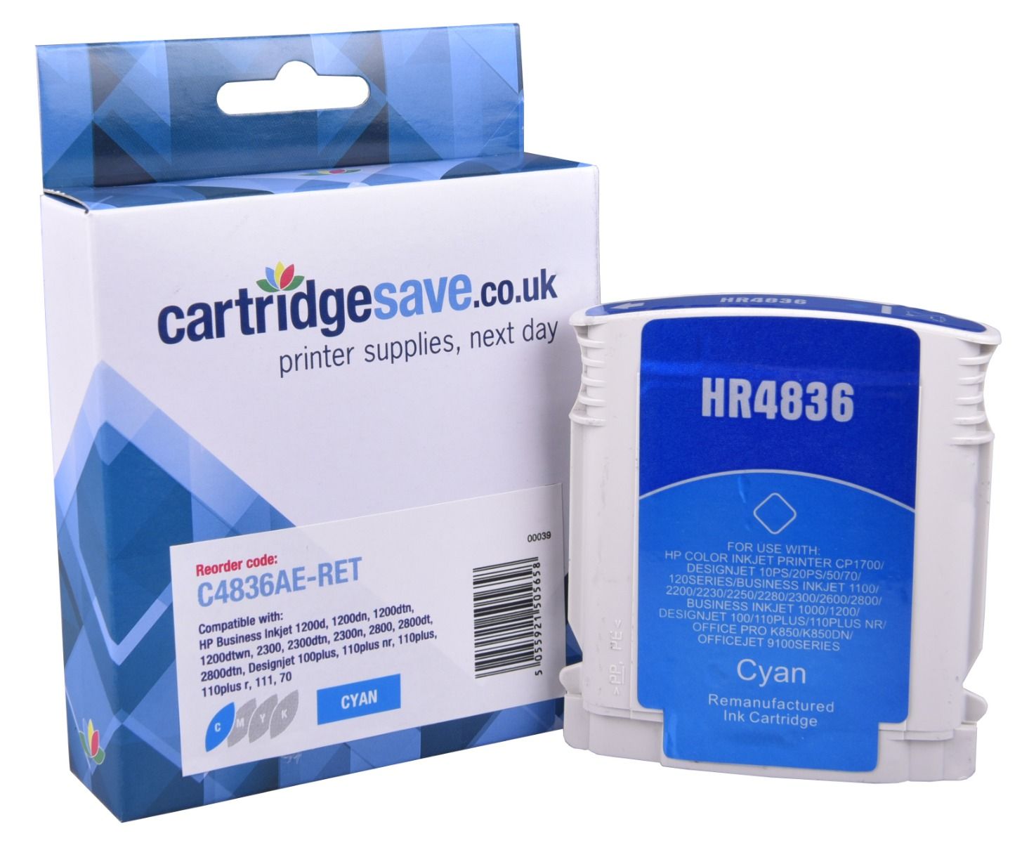 Compatible HP 11 Cyan Printer Cartridge - (C4836AE)