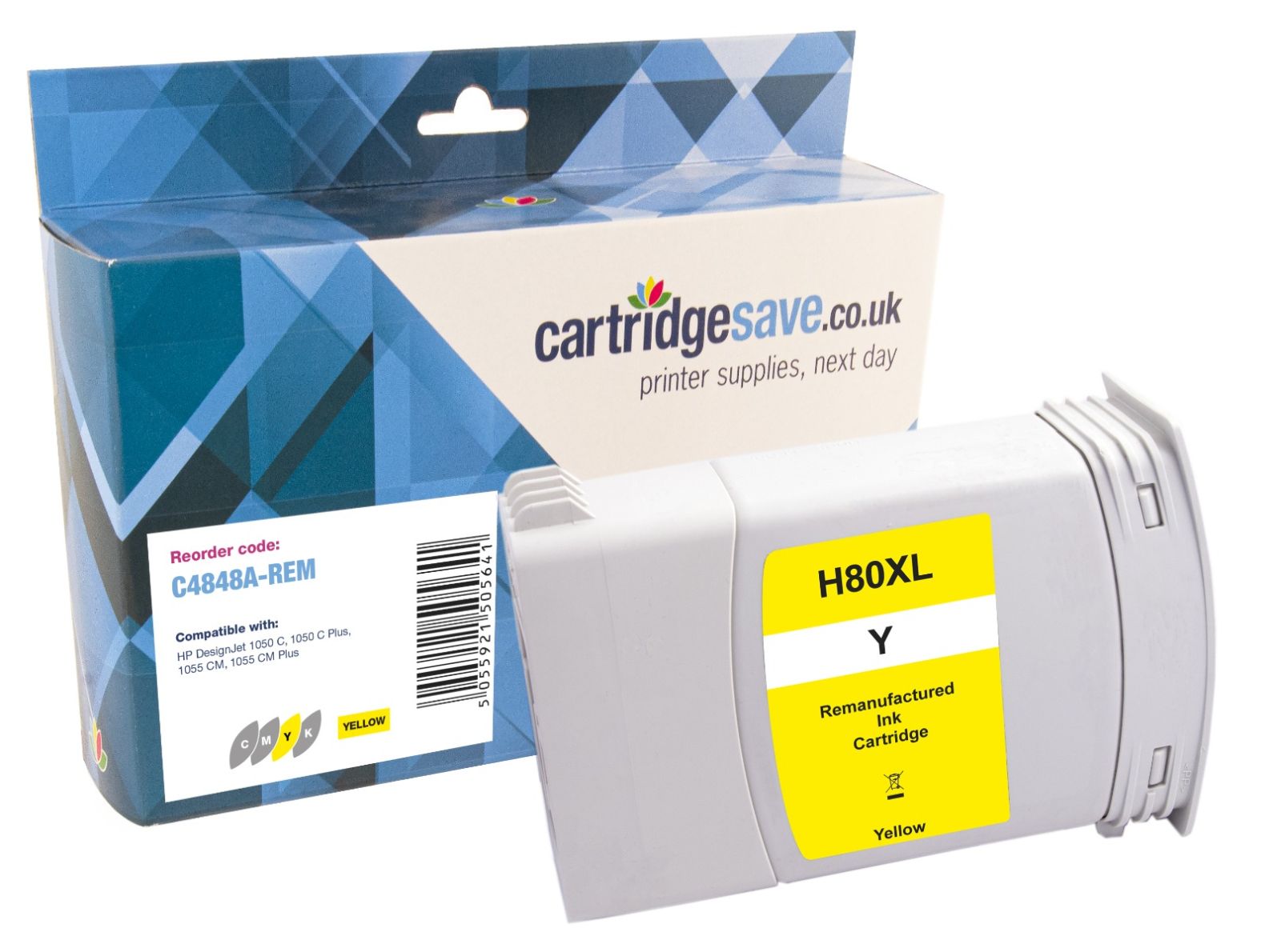 Compatible HP 80 High Capacity Yellow Printer Cartridge - (C4848A)