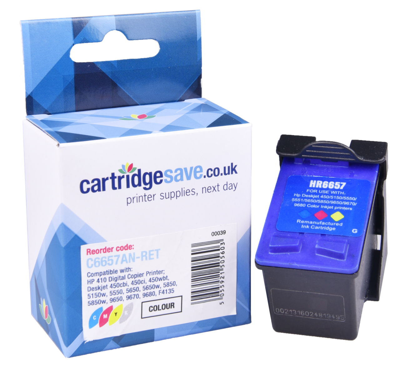 Compatible HP 57 High Capacity Tri-Colour Printer Cartridge - (C6657AN)