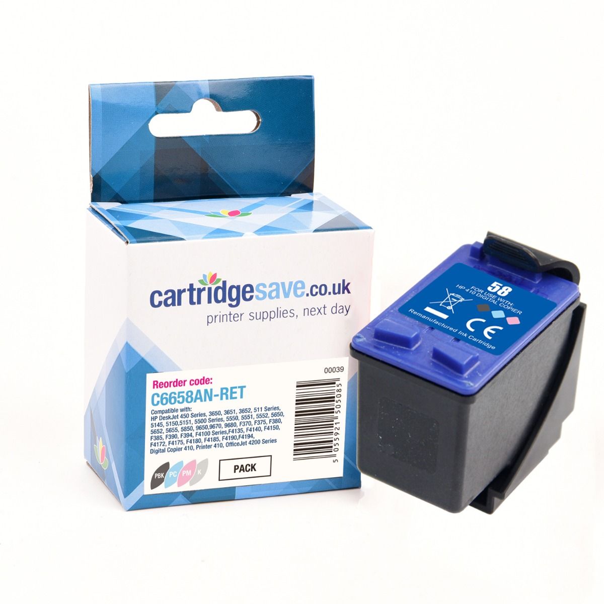 Compatible HP 58 Photo Colour Printer Cartridge - (C6658AN)