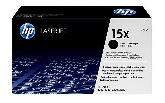 HP 15X High Capacity Black Toner Cartridge - (C7115X)