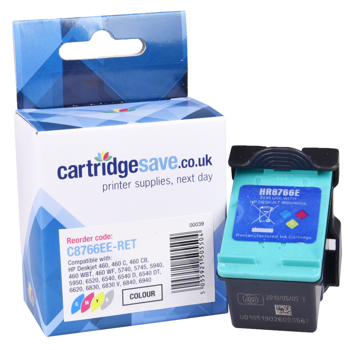 Compatible HP 343 Tri-Colour Printer Cartridge - (C8766EE)