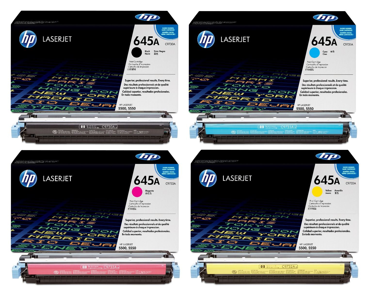 HP 645A 4 Colour Toner Cartridge Multipack