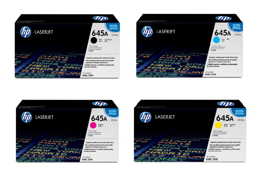 HP 645A 4 Colour Toner Cartridge Multipack