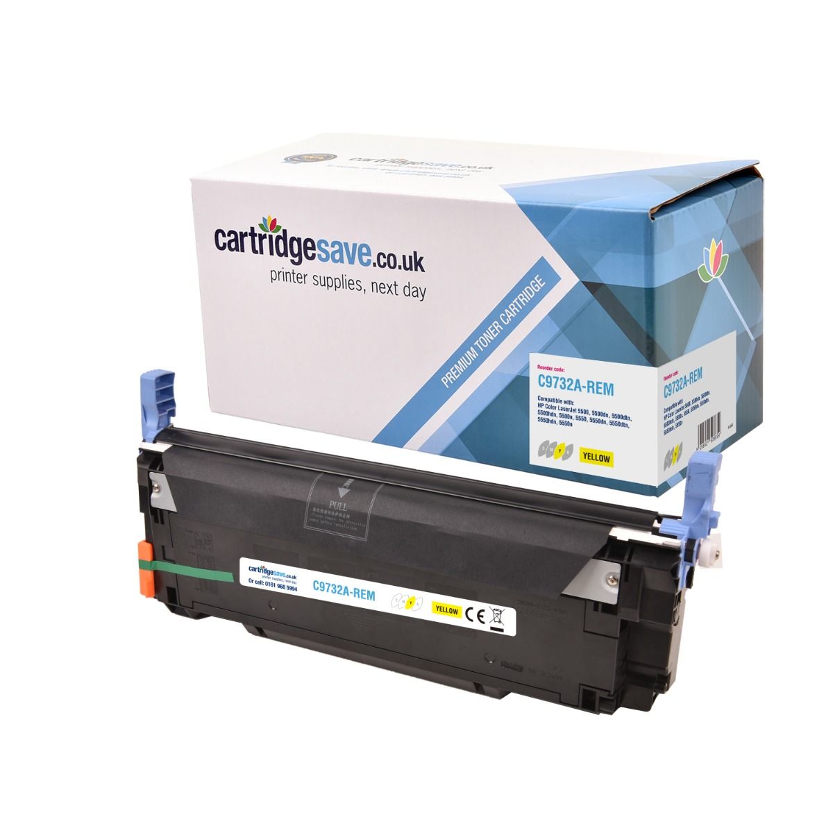 Compatible HP 645A Yellow Toner Cartridge - (C9732A)