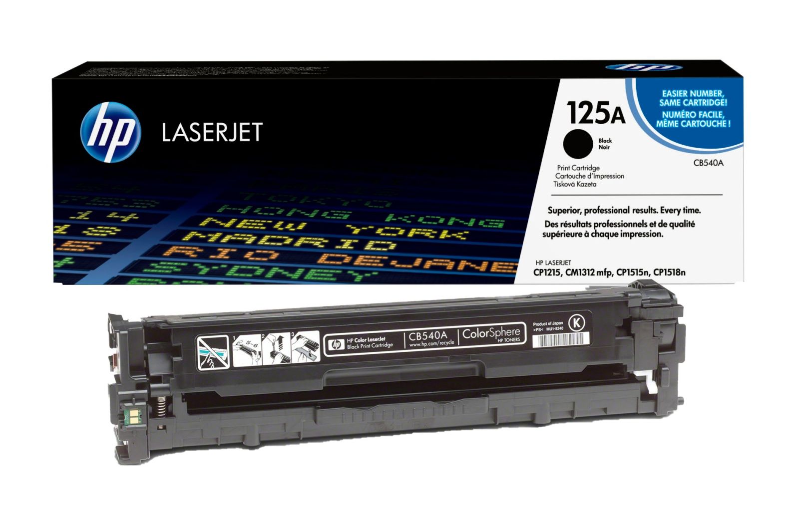 HP 125A Black Toner Cartridge - (CB540A)