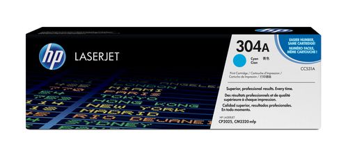 HP 304A Cyan Toner Cartridge - (CC531A)